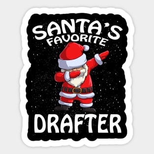 Santas Favorite Drafter Christmas Sticker